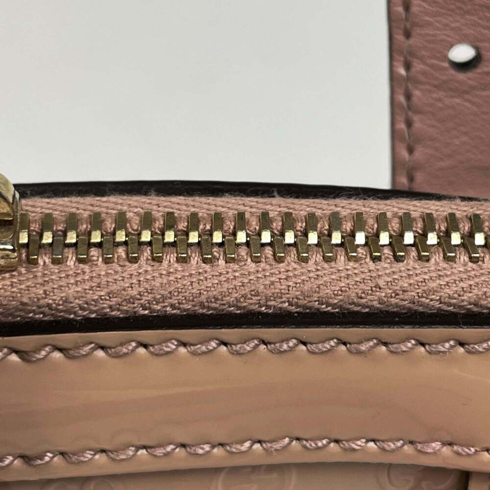 Gucci Micro Guccissima Handbag, 2-Way Shoulder Bag with GG Pattern, Patent Le... - Picture 6 of 11